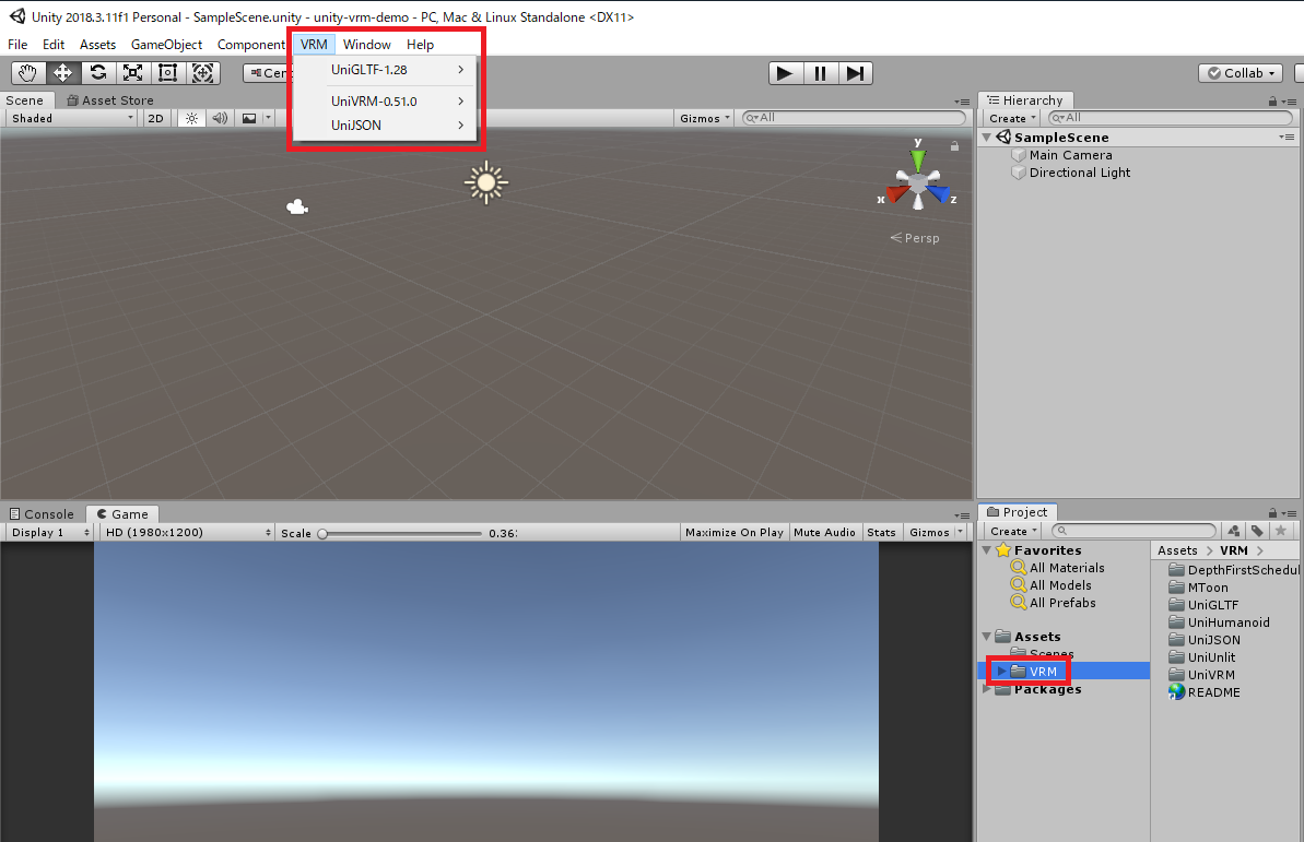 Unity vrm univrm unity assetstore 