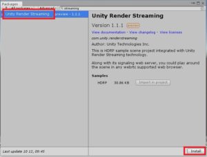 Unity:Unity Render Streaming(Unity公式のWebRTC)を使う【WebブラウザとUnityが連携 ...